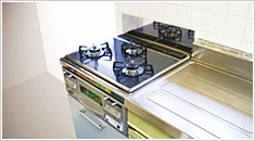 ビルトインコンロ設置、完成